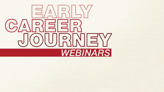 early career journey webinars